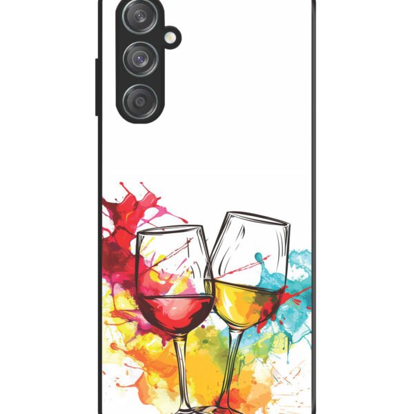 Samsung Galaxy M33 5G | 2D Metal | Colorful Wine Glasses | LC142