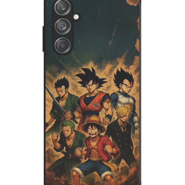 Samsung Galaxy M33 5G | 2D Metal | Onepiece N Dragon Ball Z In One Team | LC142