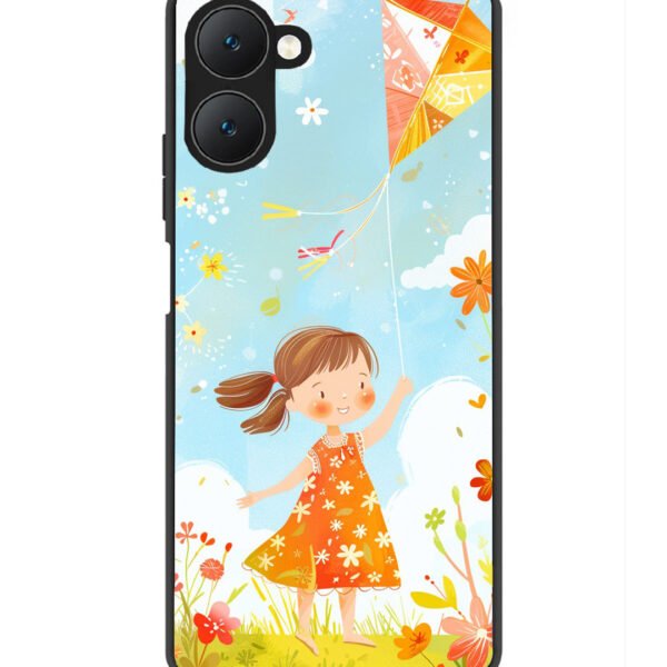 Vivo Y18 5G | 2D Metal | Little Girl Kite Flying | LC308